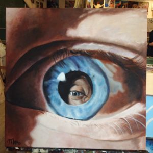 Eyeball painting Maria Nightingale