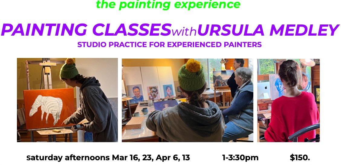 PR – Painting Classes with Ursula Medley for Experienced Painters