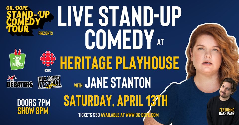 Heritage Playhouse: The OK, Dope Live Stand-Up Comedy Tour