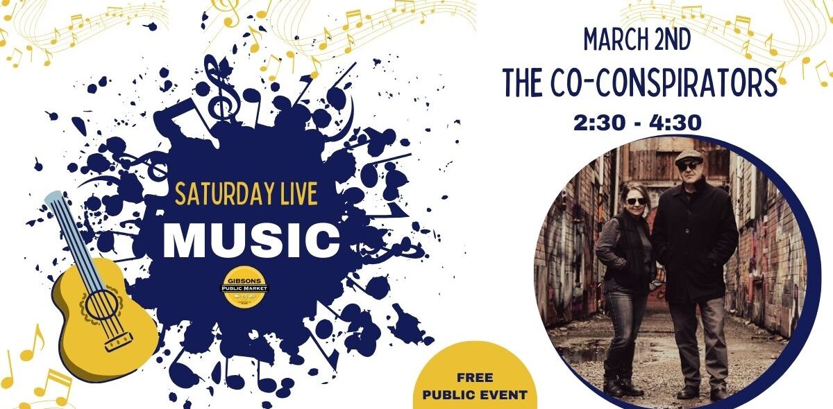 Gibsons Public Market: Saturday Live Music – The Co-conspirators