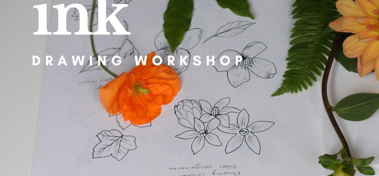 Intro to Botanical Ink Drawing workshop