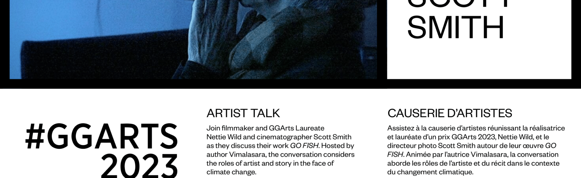 Artist Talk: Scott Smith + Nettie Wild – GO FISH, hosted by Vimalasara.