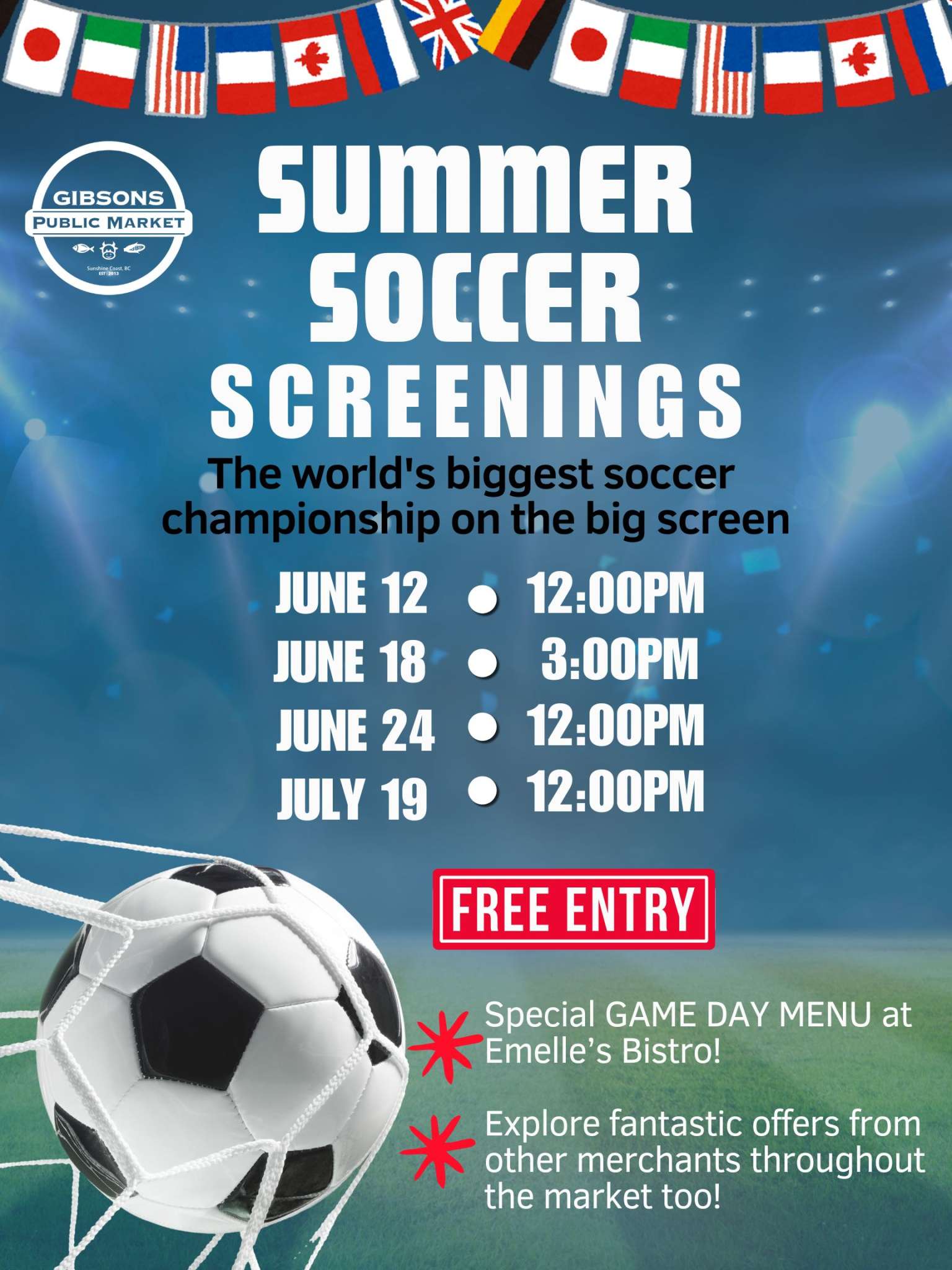 Summer Soccer Screening Poster